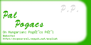 pal pogacs business card